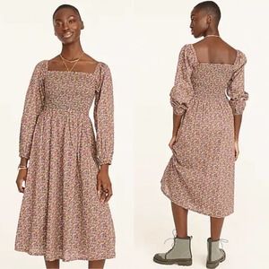 J crew Organic cotton daydream dress in Liberty® Busy Izzy in black print Sz XS